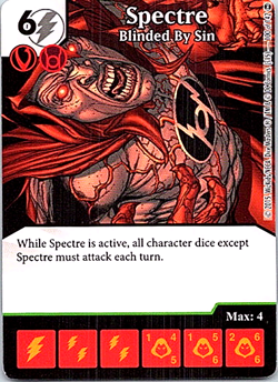 DC Dice Masters War Of Light Card & Dice #100 Spectre Blinded By Sin - Image 1