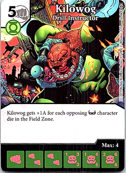 DC Dice Masters War Of Light Card & Dice #50 Kilowog Drill Instructor - Image 1