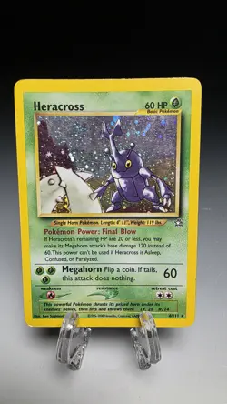 Pokemon TCG Heracross Neo Genesis 6/111 Unlimited Holo Rare Card - Image 1