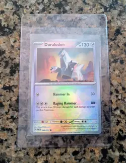 ✨CRAZY Texture Shift ERROR Pokemon Card Duraludon Pokeball Prismatic Evolutions✨ - Image 4