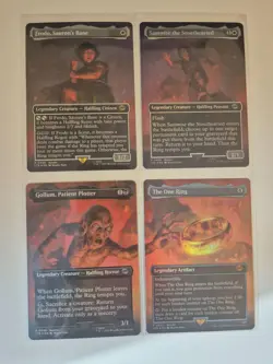 MTG - THE ONE RING #451 - LORD OF THE RINGS - FOIL MOUNT DOOM SCENE SET - Image 1