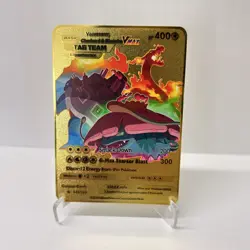 Charizard&Blastoise VMAX Gold Metal Pokemon Card-Collectible Gift Display！bonny - Image 2