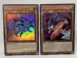 Advanced + Crystal Beast Ruby Carbuncle BLCR 2 Cards Secret Ultra Rare YuGiOh - Image 1
