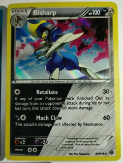 Pawniard Bisharp Kingambit Baby Shiny Lot of 3 Cards Holo Collection Pokemon - Image 4