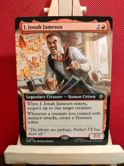 J. Jonah Jameson (Extended Art) - Marvel's Spider-Man - NM - MTG - Image 1