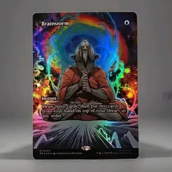 MTG - Brainstorm - Borderless Mythic 004 Teenage Mutant Ninja Turtles - Image 1