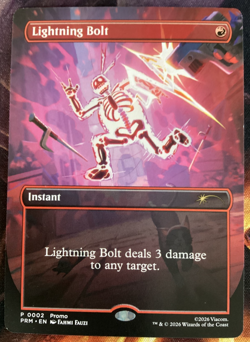 Lightning Bolt | Standard Showdown Promo PRM | MTG | TMNT | Borderless - Image 1