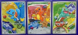Pokemon TCG First Partner Illustration Collection Series 1 Kanto GEN 1 Starters - Image 1