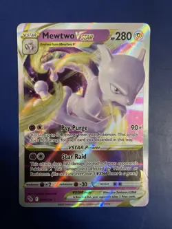 Pokemon TCG Mewtwo Vstar 031/078 Pokemon GO Ultra Rare NM/MINT - Image 1