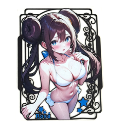 Goddess Story: Rosa #46/100 Spicy Metal Anime Waifu CCG Card - Image 1