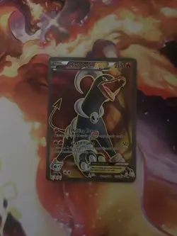Houndoom EX (Full Art) 153/162 Pokemon TCG XY Breakthrough Holo DAMAGED - Image 1