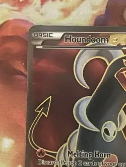 Houndoom EX (Full Art) 153/162 Pokemon TCG XY Breakthrough Holo DAMAGED - Image 2