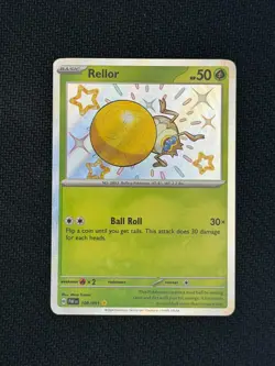 Pokemon TCG Scarlet & Violet Paldean Fates Rellor Shiny Holo 108/091 - Image 1