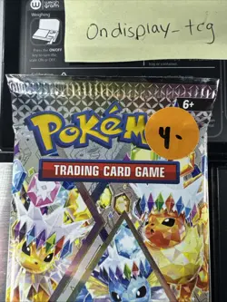 22.46g Prismatic Evolutions Pokemon Booster Pack New Sealed - Image 3