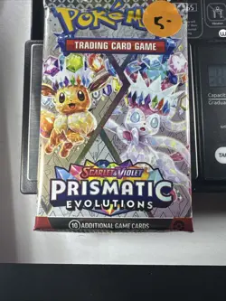 22.23g Prismatic Evolutions Pokemon Booster Pack New Sealed - Image 2