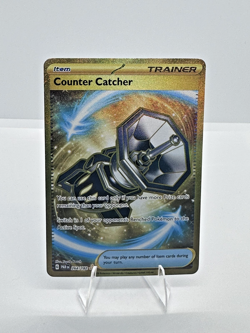 Pokemon TCG Counter Catcher Paradox Rift 264/182 Gold Hyper Rare Holo NM - Image 1