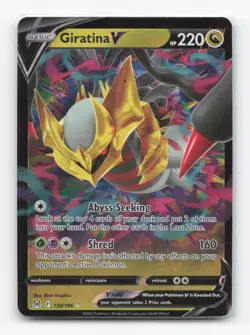 Pokemon TCG - Giratina V 130/196 Near Mint Holo V Rare Lost Origin - Image 1
