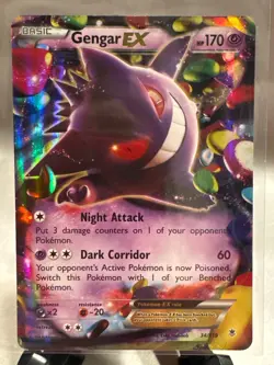 2014 Pokemon Gengar EX 34/119 XY - Phantom Forces Holo NM - Image 1