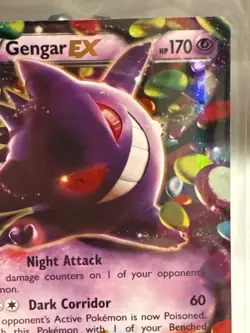 2014 Pokemon Gengar EX 34/119 XY - Phantom Forces Holo NM - Image 3