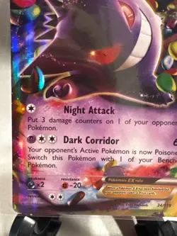 2014 Pokemon Gengar EX 34/119 XY - Phantom Forces Holo NM - Image 4