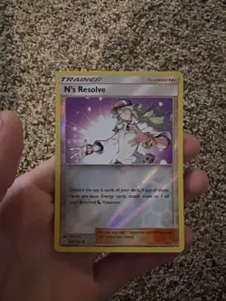 Pokemon N's Resolve Trainer Supporter Holo Uncommon 200/236 Cosmic Eclipse - Image 1