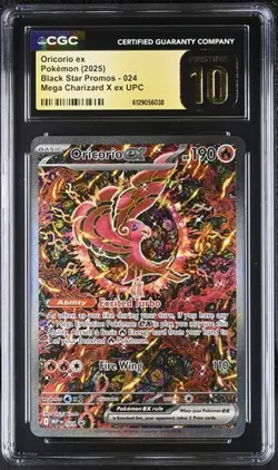 Oricorio EX *CGC 10* Full Art *Phantasmal Flames UPC Promo* #24 * Pokemon - Image 1