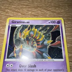 Platinum Giratina 10/127 Holo Rare Pokemon Holo LP - Image 2
