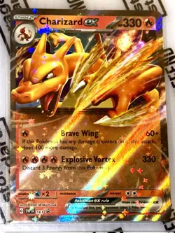 Charizard EX Full Art Holo Pokemon Double Rare 161 PROMO Scarlet & Violet 151 NM - Image 1