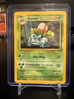 Pokemon TCG Ivysaur Base Set - Image 1