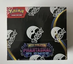 Pokemon TCG Mega Evolution Phantasmal Flames Booster Box Sealed - Image 1