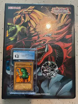 Yugioh TCG Binder Collection + CGC/PSA 9.5 Bean Soldier - Image 1