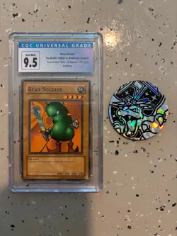 Yugioh TCG Binder Collection + CGC/PSA 9.5 Bean Soldier - Image 2