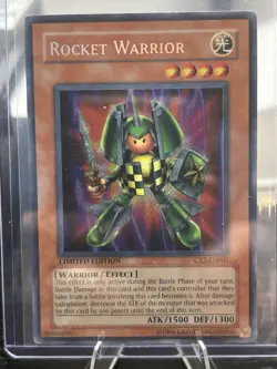 Yu-Gi-Oh! Rocket Warrior Secret Rare CT2-EN005 2005 Tin Limited Ed ATK 1500 DEF… - Image 1