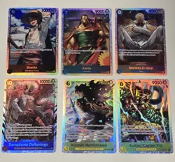 One Piece TCG Lot Of SR Cards English Shanks Garp Kyros - Image 1