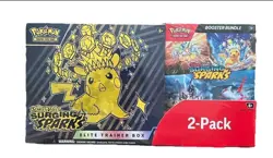 Pokemon Surging Sparks Elite Trainer Box/Booster Bundle Costco 2-Pack ⚡Lot of 2 - Image 2