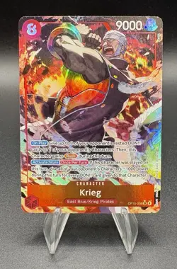 One Piece KRIEG OP15-008 Alt Art SR Adventure On Kami’s Island~English - Image 1