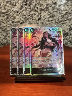 4x One Piece TCG Nico Robin OP12-087 SR Legacy of the Master NM English Playset - Image 1