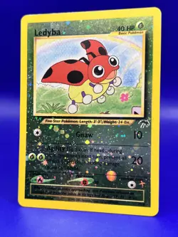 2001 Pokemon Card Southern Islands Reverse Holo Ledyba 07/18 LP - Image 2