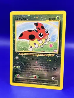2001 Pokemon Card Southern Islands Reverse Holo Ledyba 07/18 LP - Image 3