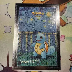 Squirtle #007 Silver Box Hit Holo Safari NONTCG Pokemon Cards Textured - Image 1
