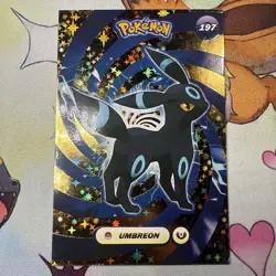 Gold Box Hit Holo Umbreon Textured Shinny Database Non-TCG Pokemon Card - Image 1