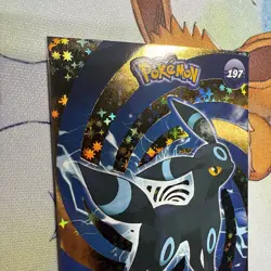 Gold Box Hit Holo Umbreon Textured Shinny Database Non-TCG Pokemon Card - Image 5