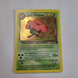 Pokemon Card - TCG Team Rocket Dark Vileplume Holo #13/82 LP - Image 1