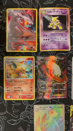 Pokemon TCG Vintage Card Lot Charizard Reshiram Dragonite Giratina GX Tag Team - Image 2