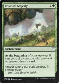 1x Colossal Majesty - Commander 2019 - NM - MTG Magic Card - Image 1