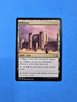 1x Cliffgate Commander Legends Baldur's Gate D&D Mtg Card Land Mana 350 - Image 1