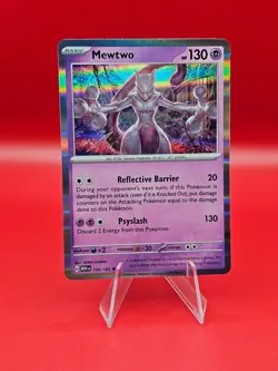 Pokemon TCG: Mewtwo 150/165 Scarlet & Violet 151 Holo Rare Near Mint Card - Image 1