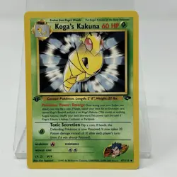 Pokemon Kogas Kakuna 47 132 1st Edition Gym Challenge WOTC Card NM - Image 1
