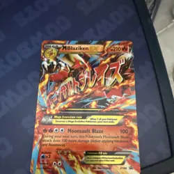 M Blaziken EX Promo Regular XY86 Mega Fire 210 HP Pokemon Card English - Image 1
