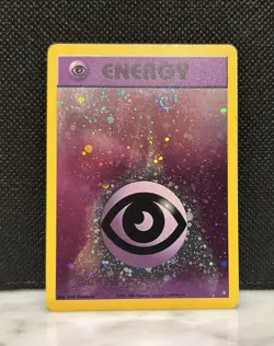 Pokemon Card - Psychic Energy WotC 2002 Energize League Promo Reverse Holo SWIRL - Image 1